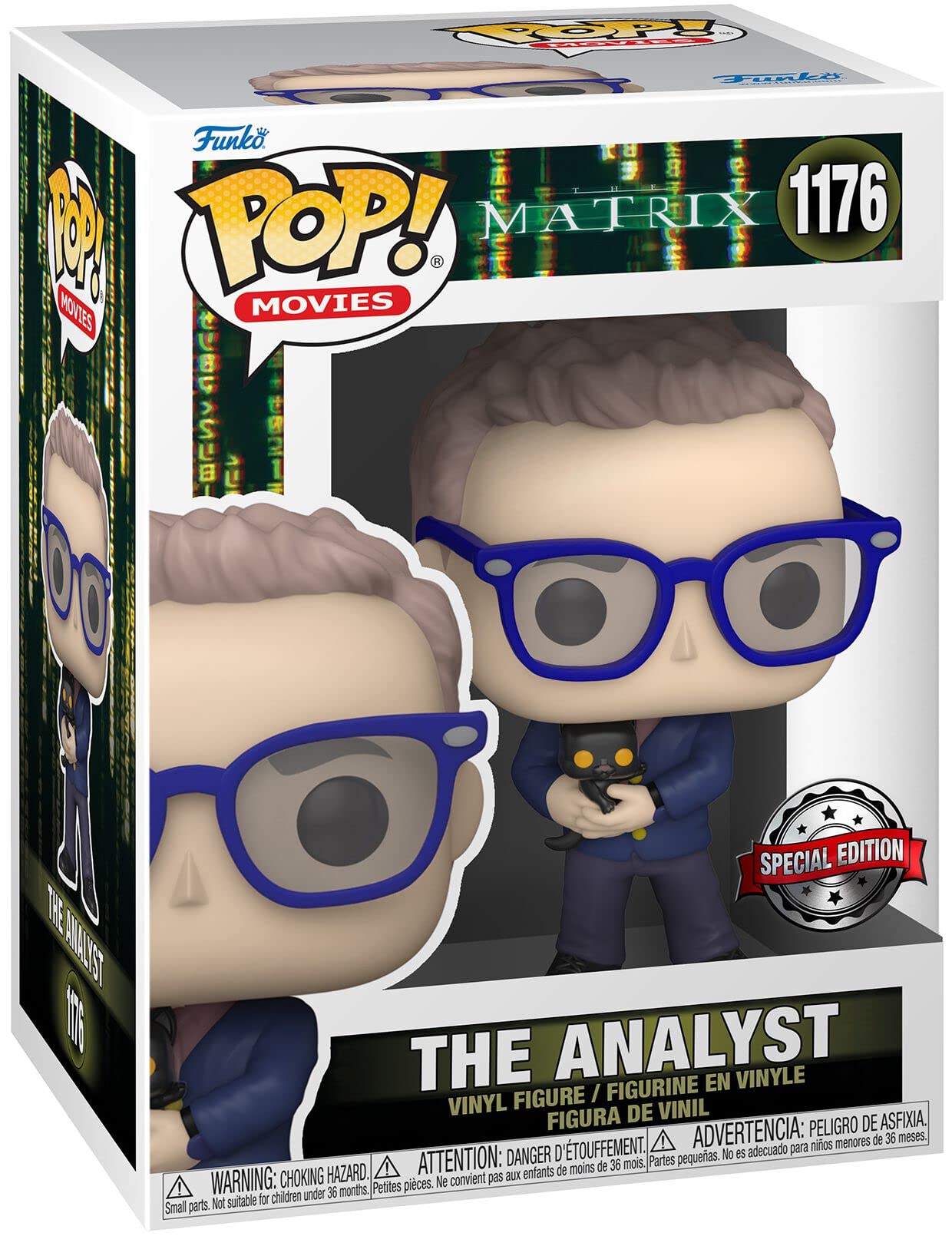 Funko The Matrix Resurrections The Analyst Pop Vinyl Figure, 9.5 cm Long