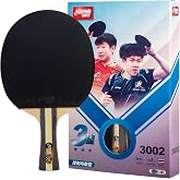 DHS Sports 3 Star Table Tennis Racket H3002- Shakehand, ITTF Approved Paddle, Beginner Skills Advancement, 5 Ply Wood, Tacky Inverted Rubbers