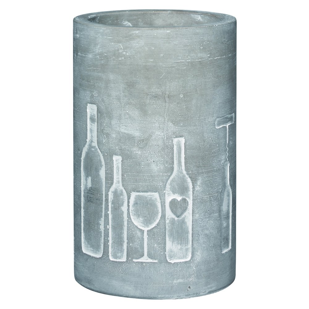 Räder Vino Concrete Wine Cooler Bottle + Glass