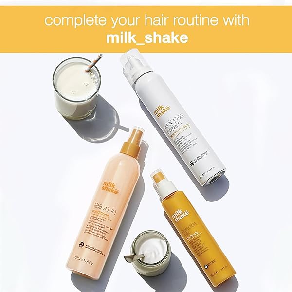 MILK SHAKE LEAVE-IN CONDITIONER SPRAY DETANGLER FOR NATURAL HAIR – PROTECTS COLOR TREATED HAIR AND HYDRATES DRY HAIR FOR SOFT AND SHINY STRAIGHT OR CURLY HAIR, 11.8 FL OZ