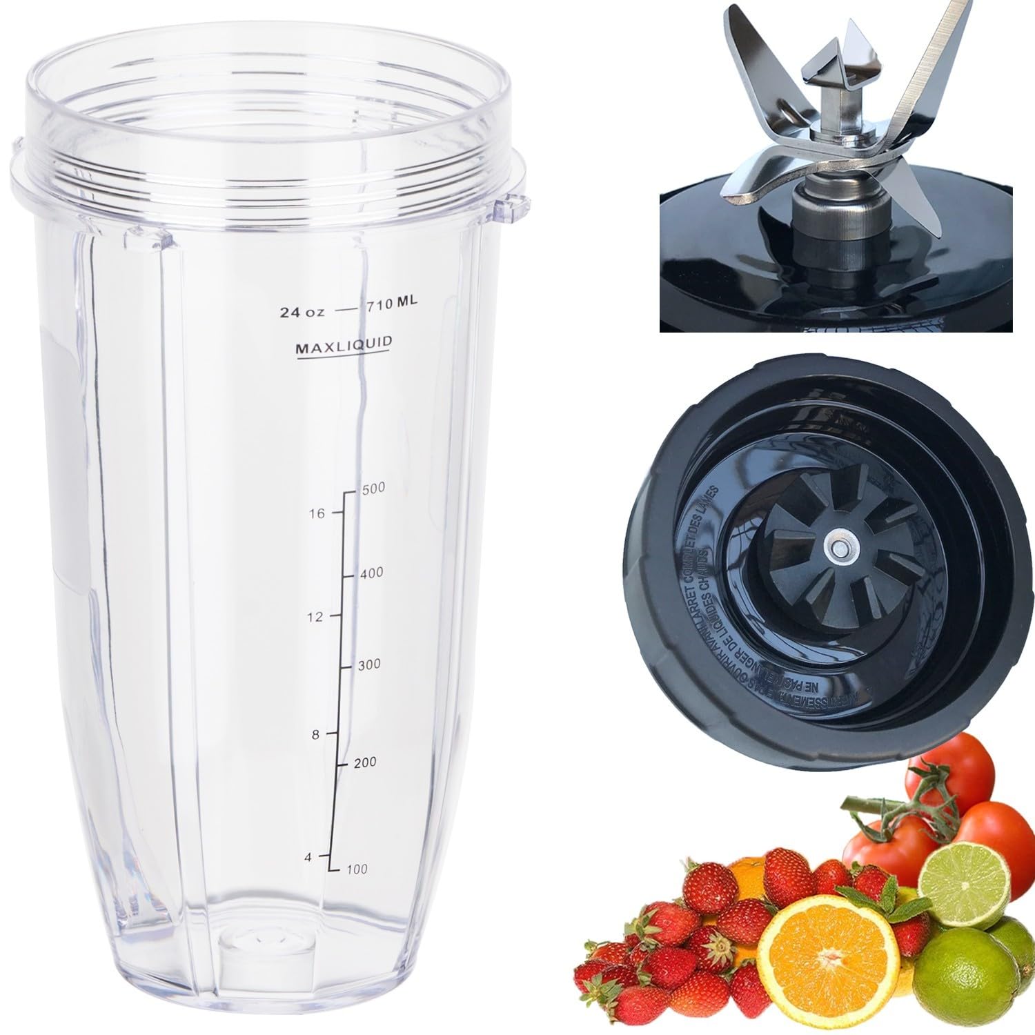 Photo 1 of [ New Model] Replacement blender Blade and 24oz Cup Accessories, Only Compatible with Nutri Ninja SS150,SS151,SS300, SS350,SS351, CO351B, SS100, SS101, CO101B,SS400,SS401