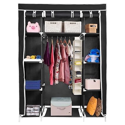 Reasejoy Non Woven Fabric Wardrobe Bedroom Closet Clothes Cupboard