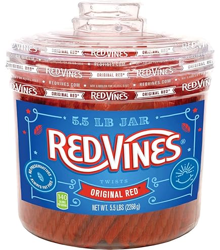 Amazon.com: Red Vines Original Red Twists (64-Ounce Jars, 2 count