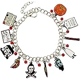 LMBOGIY Horror Bracelet Metal Charm Bracelet for Men and Women