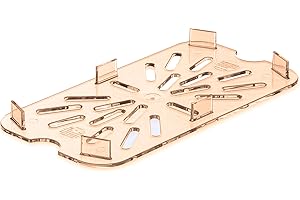 Carlisle FoodService Products StorPlus Drain Shelf, Drip Tray for 1/4 Size Food Pans, 10.25" x 6.38", 1 Count, Amber