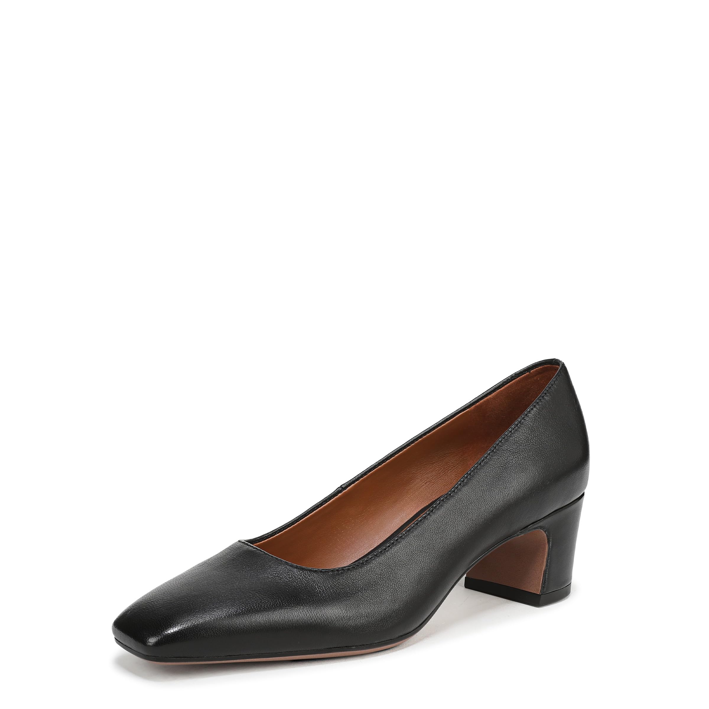 Franco Sarto Womens Salino Pump Black Leather 6 M
