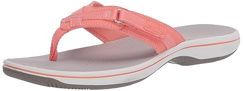 clarks womens cloudsteppers breeze sea flip flops