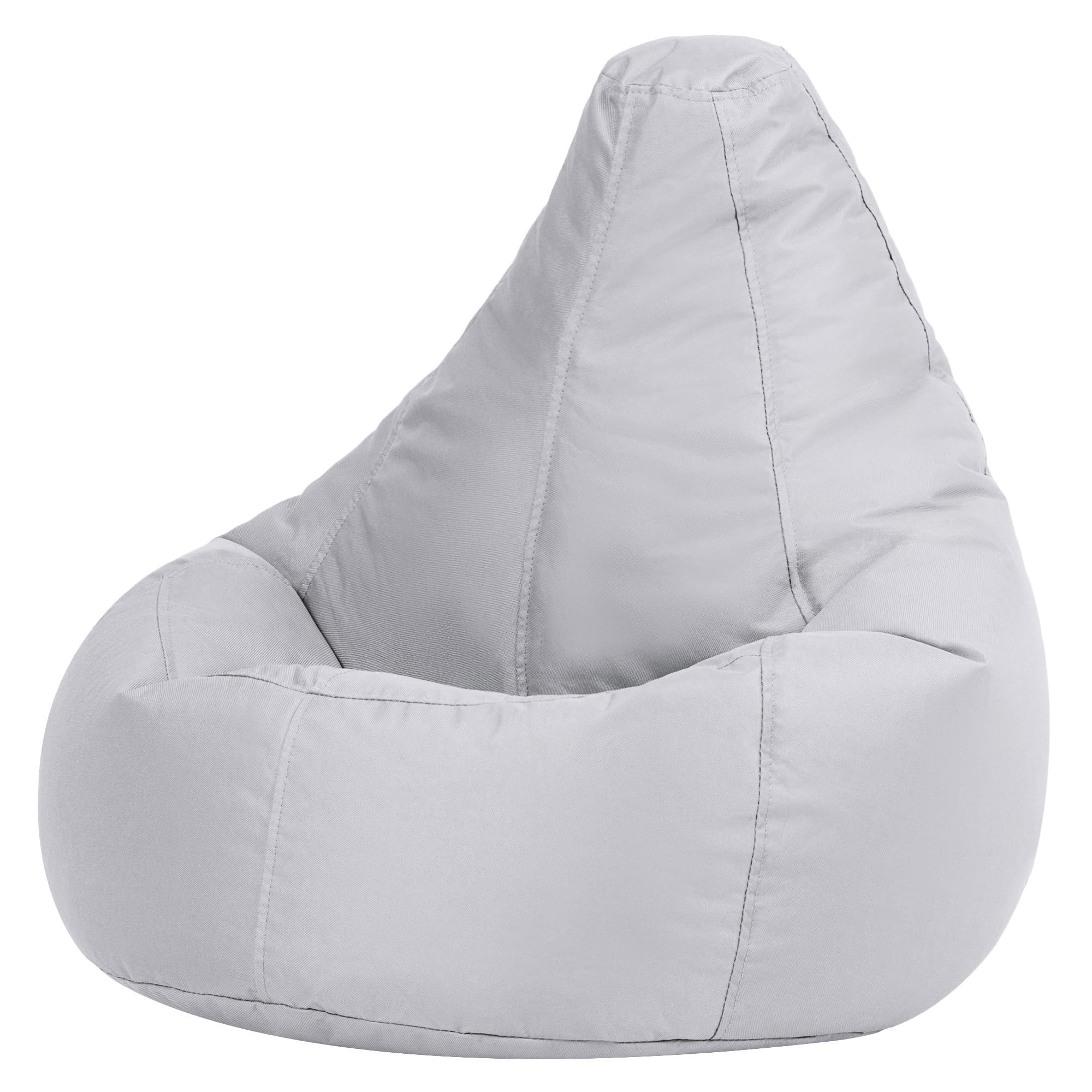 Bean Bag Bazaar Dalton Kids Bean Bag, Grey, Water Resistant, Gaming Chair for Kids, Beanbag for Indoor and Outdoor Use with Filling Included, Childs Chair ideal for Bedroom, Playroom, Garden