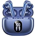 ZZU Wireless Earbuds, 2025 Ear Buds with Big Bass Stereo Sound, Lightweight Bluetooth Earbuds with 48 Hours Playtime, in-Ear Fit Earphones, IPX7, Hands-Free Calls with AI for iPhone, Android, Pad