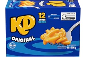 Kraft Dinner Original Macaroni and Cheese Dinner, 200g Box, 12 ct Case