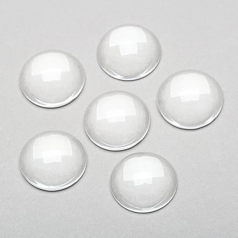 Amazon Co Jp ガラスカボション mm クリアガラス 半球 円形 ラウンドビーズ ペースター Diy 工芸品 ハンドメイド ジュエリー用 透明ドーム 拡大レンズ効果 アクセサリーパーツ 個 ホーム キッチン