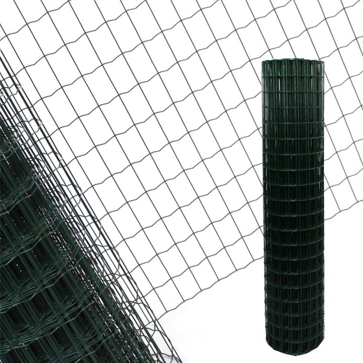 Estexo Gartenzaun 1,5x10 M Maschendraht Gitterzaun Maschung 7,5x5 cm Schweißgitter Zaun