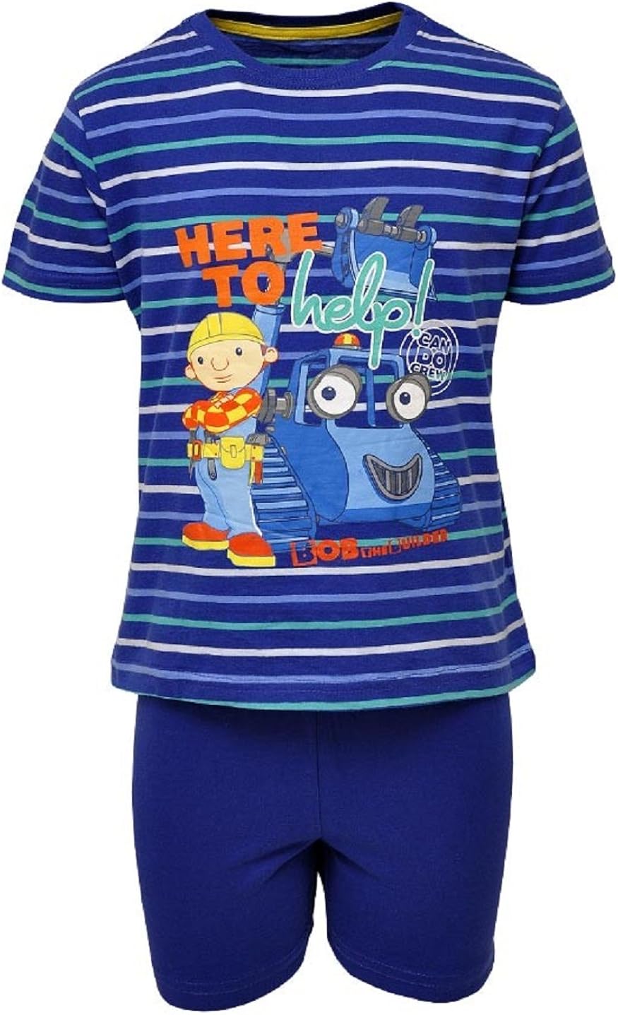 Boys Pyjamas Bob The Builder Short Set (1824 months 92cm) Amazon.co