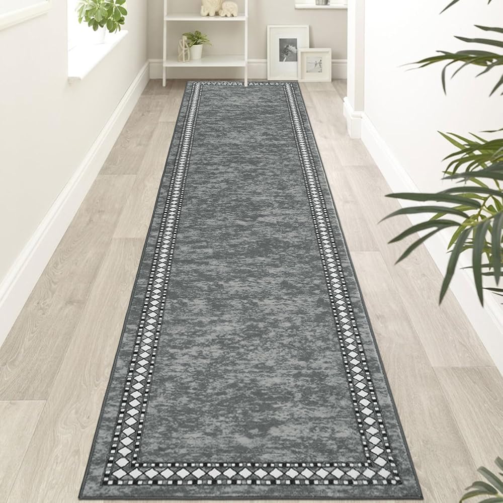 Homcomodar Hallway Runner 65x300cm Non Slip 6mm Low Profile Carpet Rug