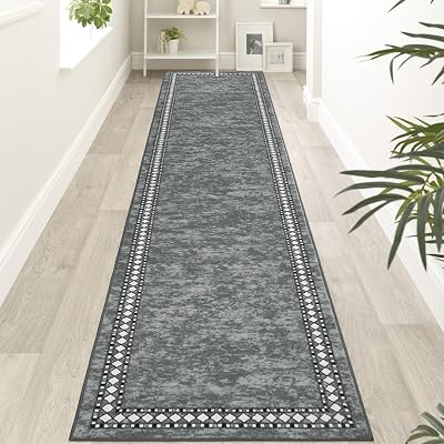 Homcomodar Hallway Runner 65x300cm Non Slip 6mm Low Profile Carpet Rug