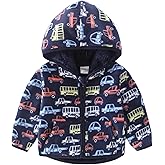 YJBQ Toddler Girl Fleece Jacket with Hood Warm Zip Up Coat for Fall Winter & Spring Lightweight Soft Outerwear for 1-6 Years