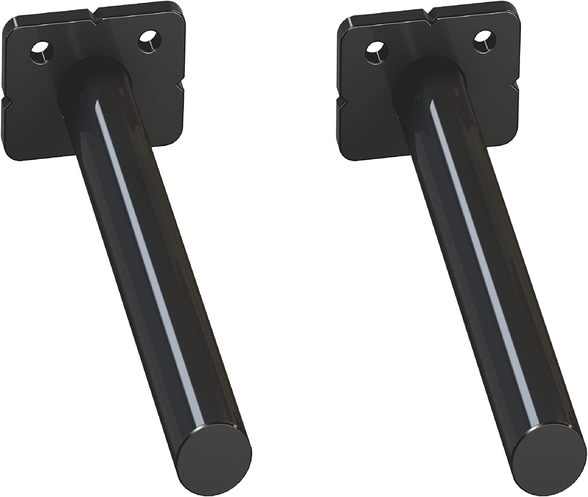 Floating Hidden Shelf Brackets Hardware for Floating shelve -Heavy Duty 6.25" L with 3/4" Diameter Solid Steel Rods,150 LB Weight Capacity - Invisible Design Supports Shelves of Any Length-2 Pack