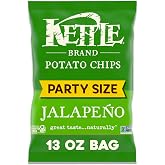 Kettle Brand Potato Chips, Jalapeno Kettle Chips, Party Size, 13 Oz