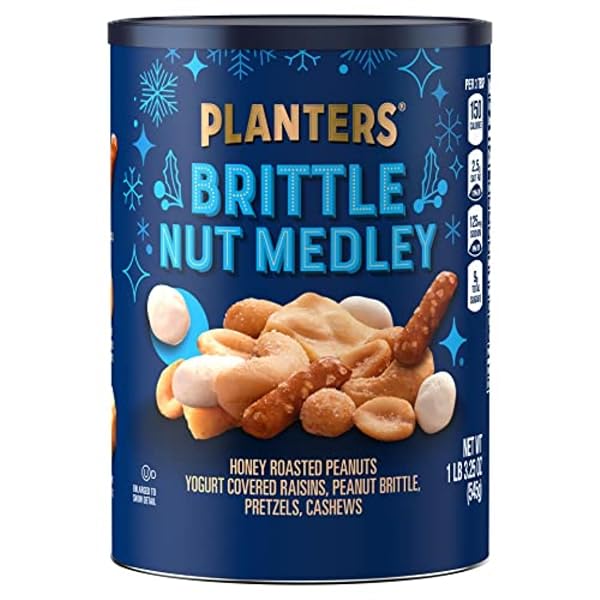 PLANTERS HOLIDAY BRITTLE NUT MEDLEY TRAIL MIX SNACK...