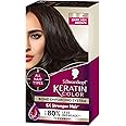 Schwarzkopf Keratin Color Permanent Hair Color Cream, 4.1 Dark Ash Brown, 4.1 Dark Ash Brown, 1 count