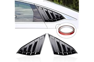 WINKA Rear Side Window Louvers, Sport Style Scoop Louvers Cover Blinds for Honda Accord 2020 2019 2018 Cool Exterior Decoration