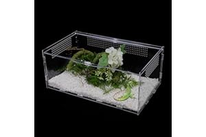 UCandy Micro Habitat Terrarium Enclosure, Jumping Spider Enclosure with Locking Latch for Small Tree Dwelling Reptiles,Tarant