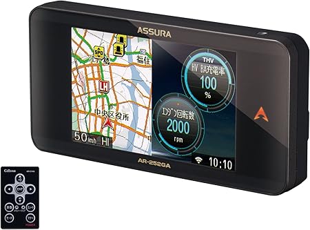 Amazon セルスター Cellstar Assura 無線lan搭載 3 2インチ液晶搭載 Gps一体型レーダー探知機 日本生産モデル Ar 252ga 車 バイク 車 バイク