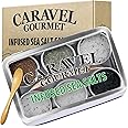 Infused Sea Salt Sampler Set, Zero Calories Salt with Low Sodium, Gourmet Cooking Gifts and Spice Variety Pack for Special Oc