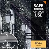ANSIO Christmas Lights 100 LED 10m Cool White Mains Powered IP44 view 4