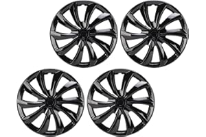 aqxreight 4PCS 16 Inch Wheel Covers Hubcaps Universal Fit for Steel Wheels with ABS Material Anti Scratch Protection Easy to 