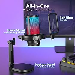 MAONO USB Gaming Microphone for PC, Noise