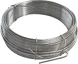 Merriway Galvanised Garden Wire 2.0mm x 20m 65ft 12 Gauge Grey