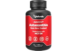 Naturalis New Zealand Astaxanthin | from Sustaibaly Grown Microalgae | Non-GMO, Soy & Gluten Free | 180 Mini-Softgels