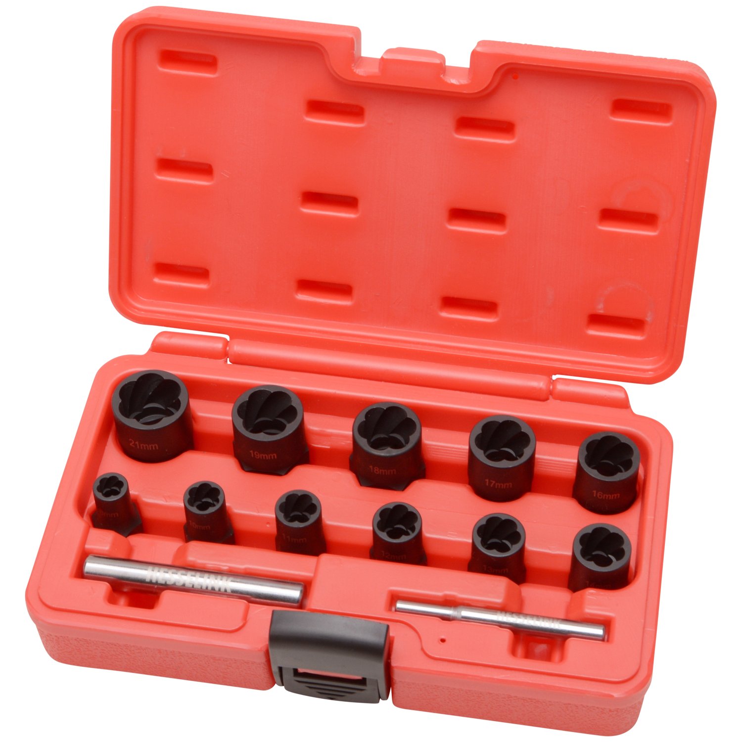 Hess eLink® Sn 1000 Special Long Threaded Screw Extractor Set, 13-Piece