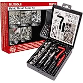 BILITOOLS M8x1.25 Thread Repair Kit, HSS Drill Helicoil Repair Kit Metric