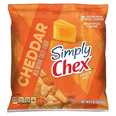 Simply Chex Snack Mix, Cheddar, 60Count