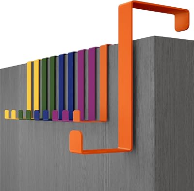 Menz Over Door Hanger Set of 10 Multicolour Coat Hooks 3.6/4.6 cm