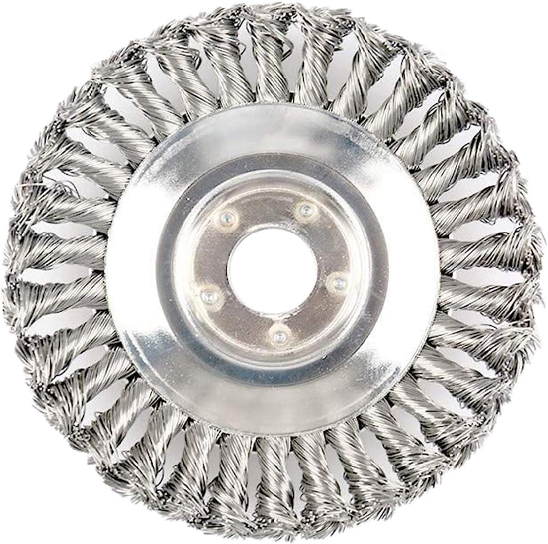 JoyCube Grass Trimmer Cutter Head with Cone Knotted Wire, Metal Lawn