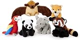 Zappi Co 100% Recycled Plush Parrot Toy 13-15cm Soft Cuddly view 8