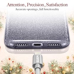 ESR iPhone 7 Case,Glitter Sparkle Bling Case [Three