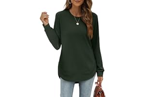 Jescakoo Sweatshirts for Women Long Sleeve Shirts Crewneck Pullover Loose Fit Tops Womens Clothing Trendy 2025 Fall Winter