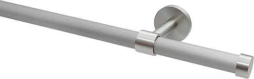 Garduna Exklusiv Gardinenstange O 20mm Nickel Matt Edelstahl Optik Wand Oder Deckenbefestigung Ohne Ringe 400cm 2x200cm Verbinder Amazon De Kuche Haushalt
