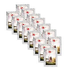 HORLIMER 4x6 Picture Frame Set of 15, Distressed