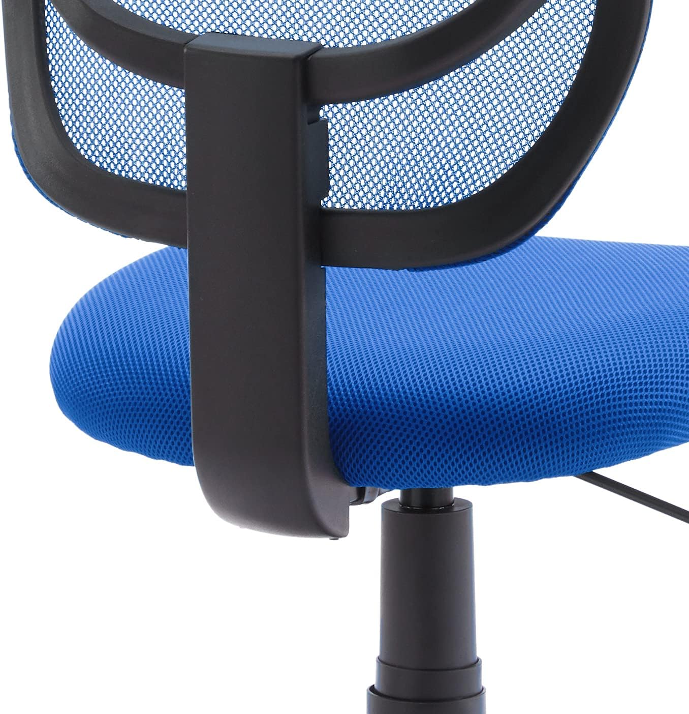  Basics Low-Back Computer Task Office Desk Chair with Swivel Casters - Blue: Furniture & Decor
