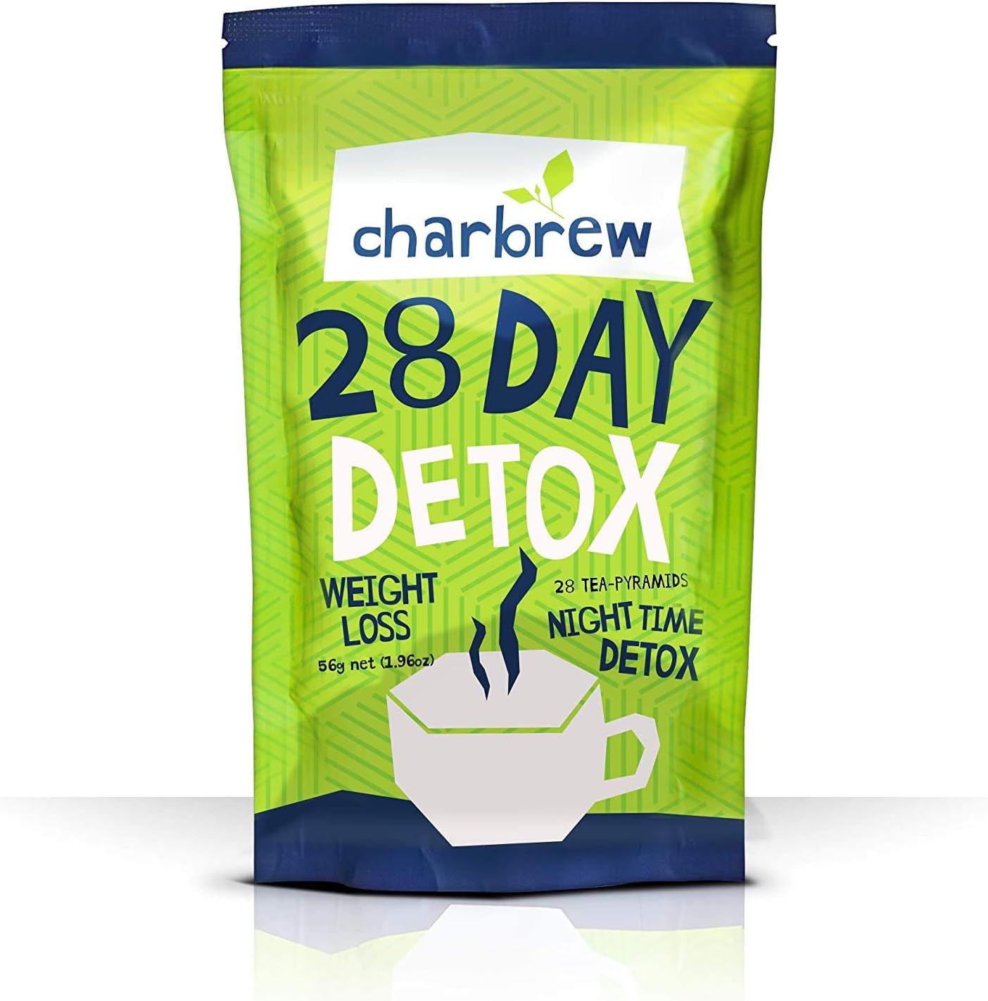 28 Night Time Detox Wellness Cleanse Herbal Tea Red Rooibos, Burdock Root & Chamomile Blend - 28 Teabags, 28 Count (Pack of 1)