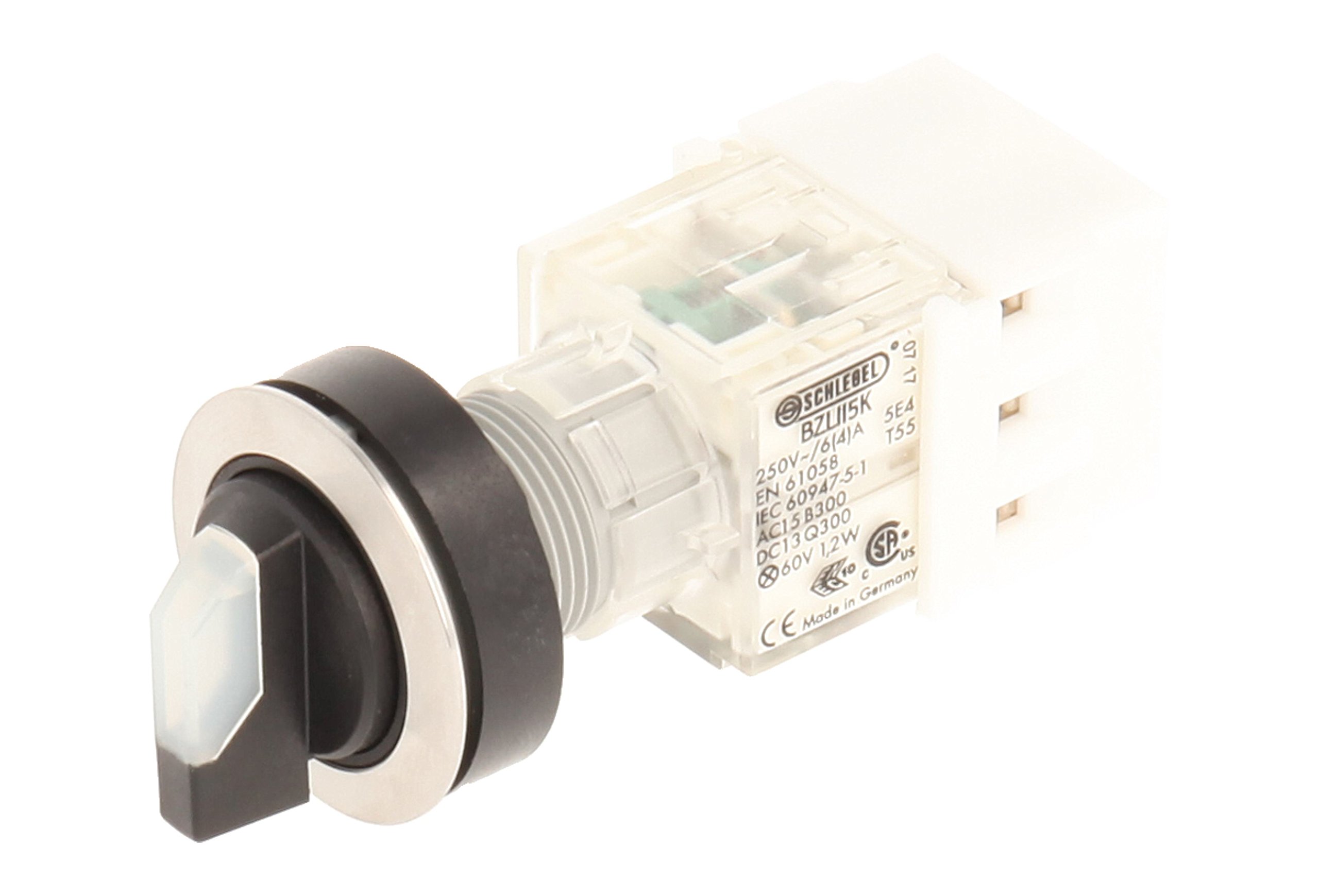 selector, rastend – Stainless Steel – 3 Positions Momentary Contact Master Club 23.001.325 2 Closer with Lamp Holder t5,5 K LED 24 V, SCREW, Plain (Pack of 2)