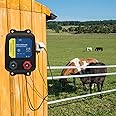 PE2 Electric Fence Charge Electric Fence Energizer, 2-Mile/ 8 Acres Electric Fence Charger,Livestock Fence Chargers for Containing Dogs, Livestock and Preventing Wild Animals Intruding