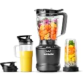 nutribullet&reg; SmartSense Blender Combo, 1400 Watts, Gunmetal Gray, NBF50700 | nutribullet's most powerful blender. Smart auto cycle that automatically adjusts speed, time, and blend function