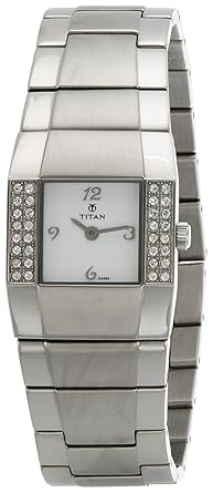 Titan Purple Analog White Dial Womens Watch - NC9887TM01