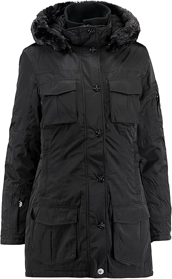 Wellensteyn Schneezauber Women S Parka Jacket Black Xx Large Amazon Co Uk Sports Outdoors